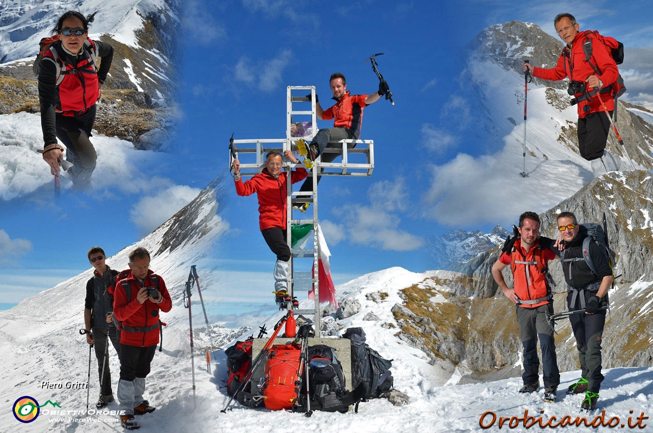 In vetta al Ferrante (2427 m) innevato